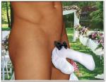 Discount Bachelorette Party Supplies & Gifts - White Wedding Tuggie - Bachelor Party Favors